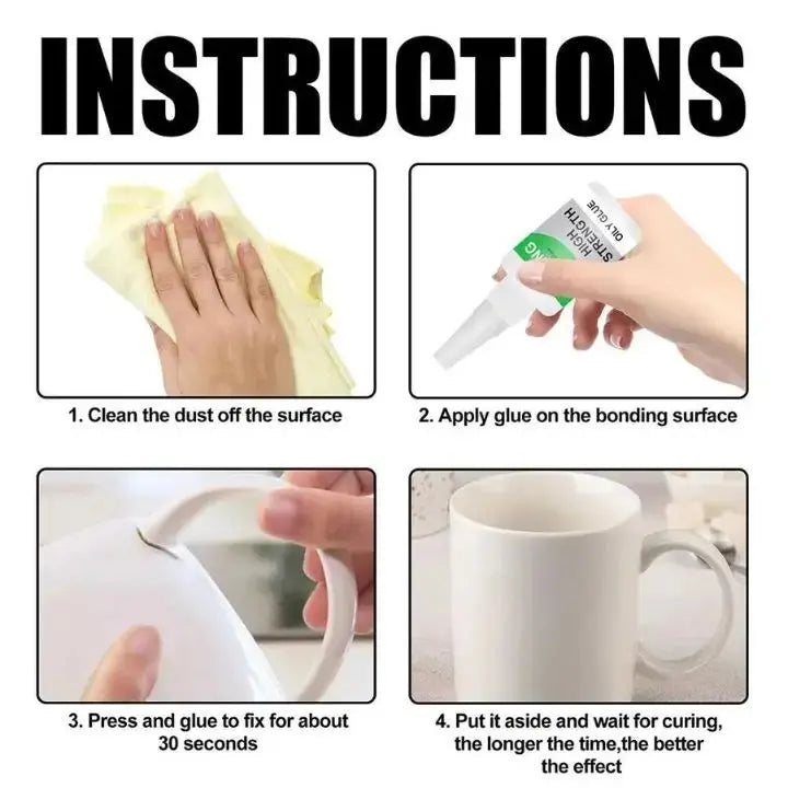 BowLift | Oil-based high-performance adhesive repairs – For glass, ceramics & more