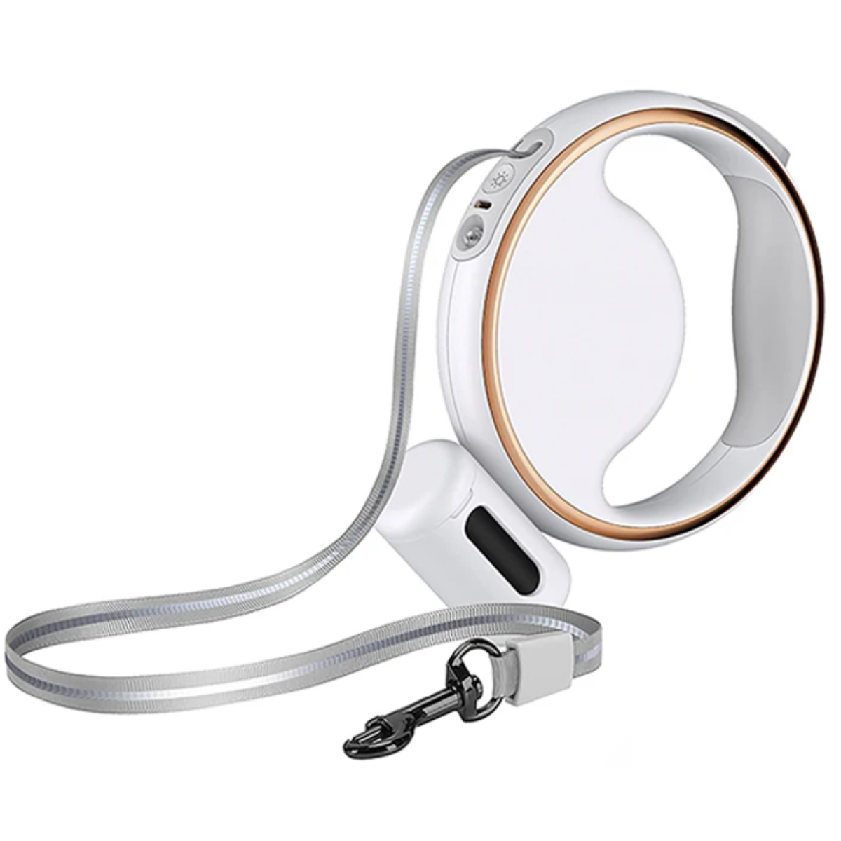 BowLift | AutoLeash Light – Automatic Dog Leash with LED & Poop Bag Holder for Safe Walks