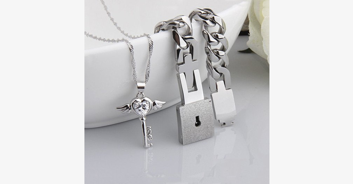 BowLift | Angel Love Pendant & Men's Bracelet Set
