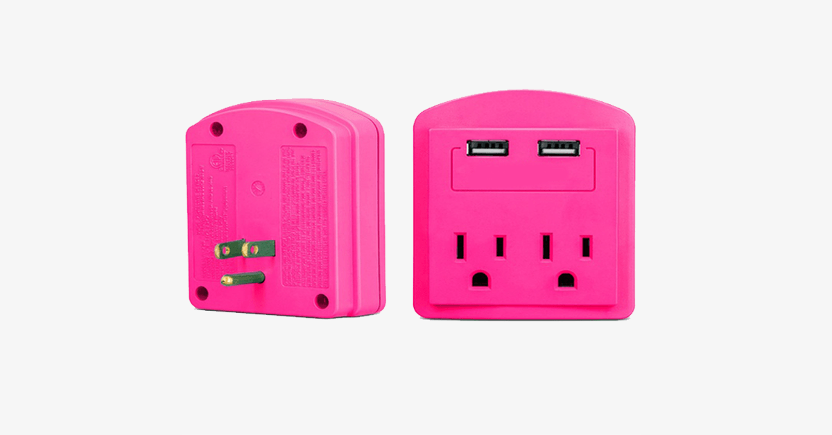 BowLift | Outlet with 2 USB ports wall adapter - Your portable charging station