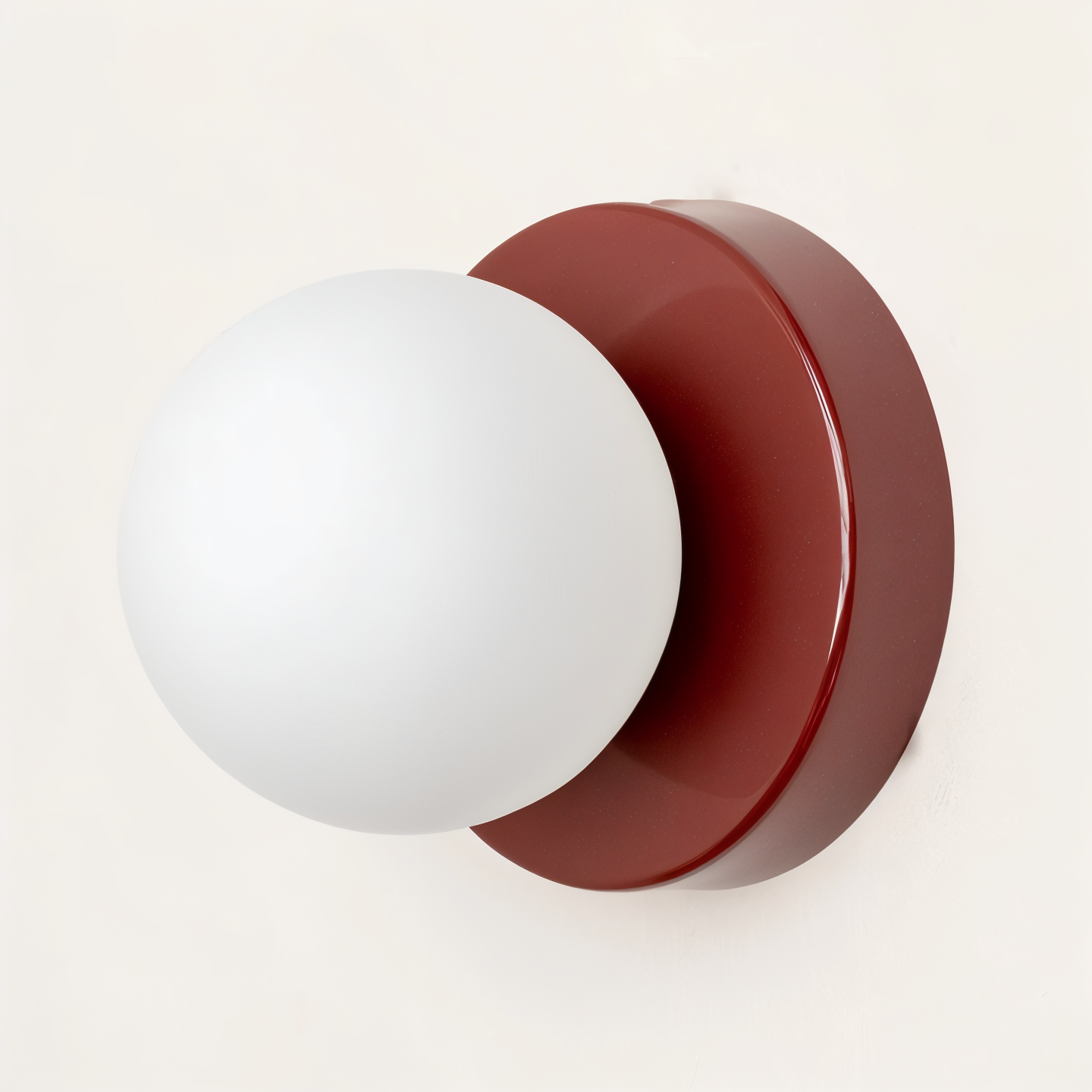 BowLift | PearlPop Wall Light – White Glass Orb LED Wall Sconce for Modern Interiors