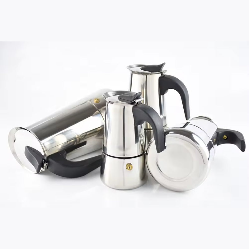 BowLift | Stainless Steel Coffee Pot Household Moka Pot Italian Electric Stove Coffee Brewing Hand Brewing Utensils
