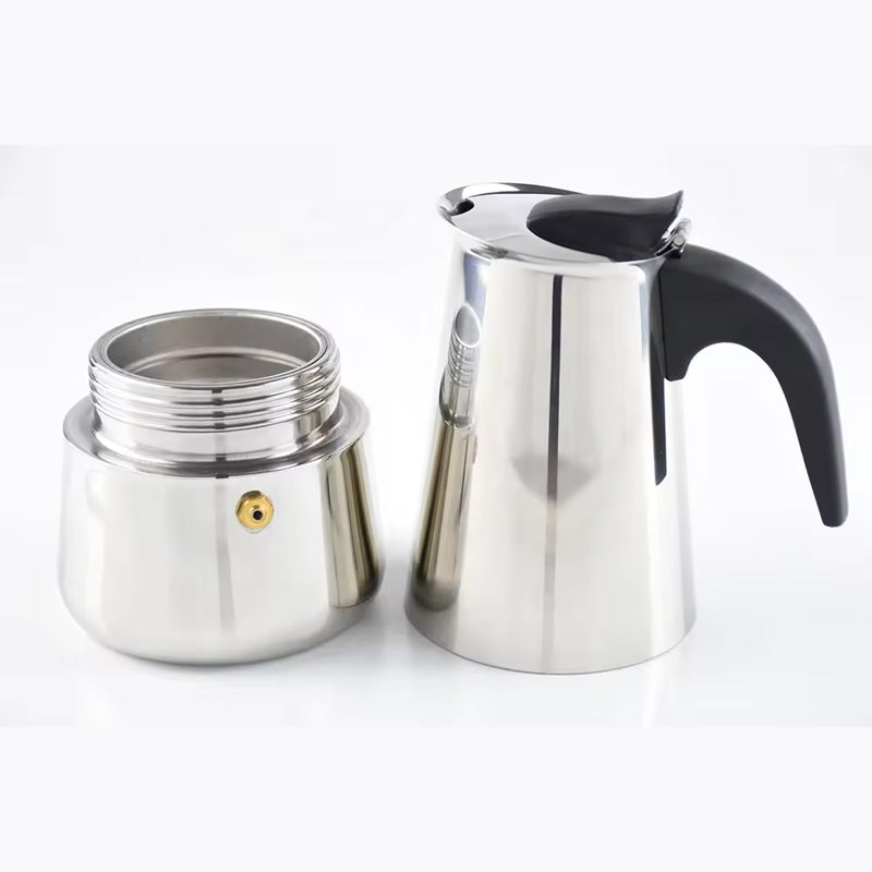 BowLift | Stainless Steel Coffee Pot Household Moka Pot Italian Electric Stove Coffee Brewing Hand Brewing Utensils