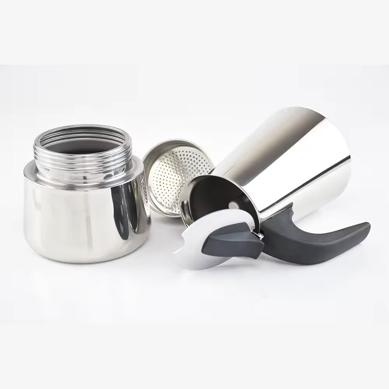 BowLift | Stainless Steel Coffee Pot Household Moka Pot Italian Electric Stove Coffee Brewing Hand Brewing Utensils