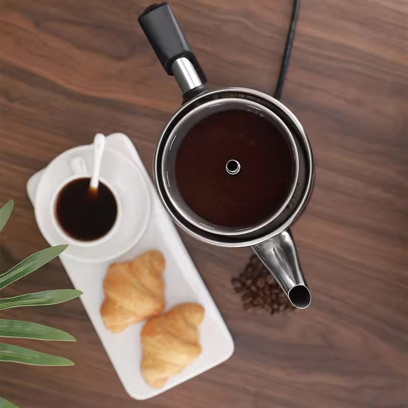 BowLift | 12-Cup Espresso Maker Stainless Steel Multifunctional Semi-Automatic Drip Coffee Maker Electric Thermal Kettle
