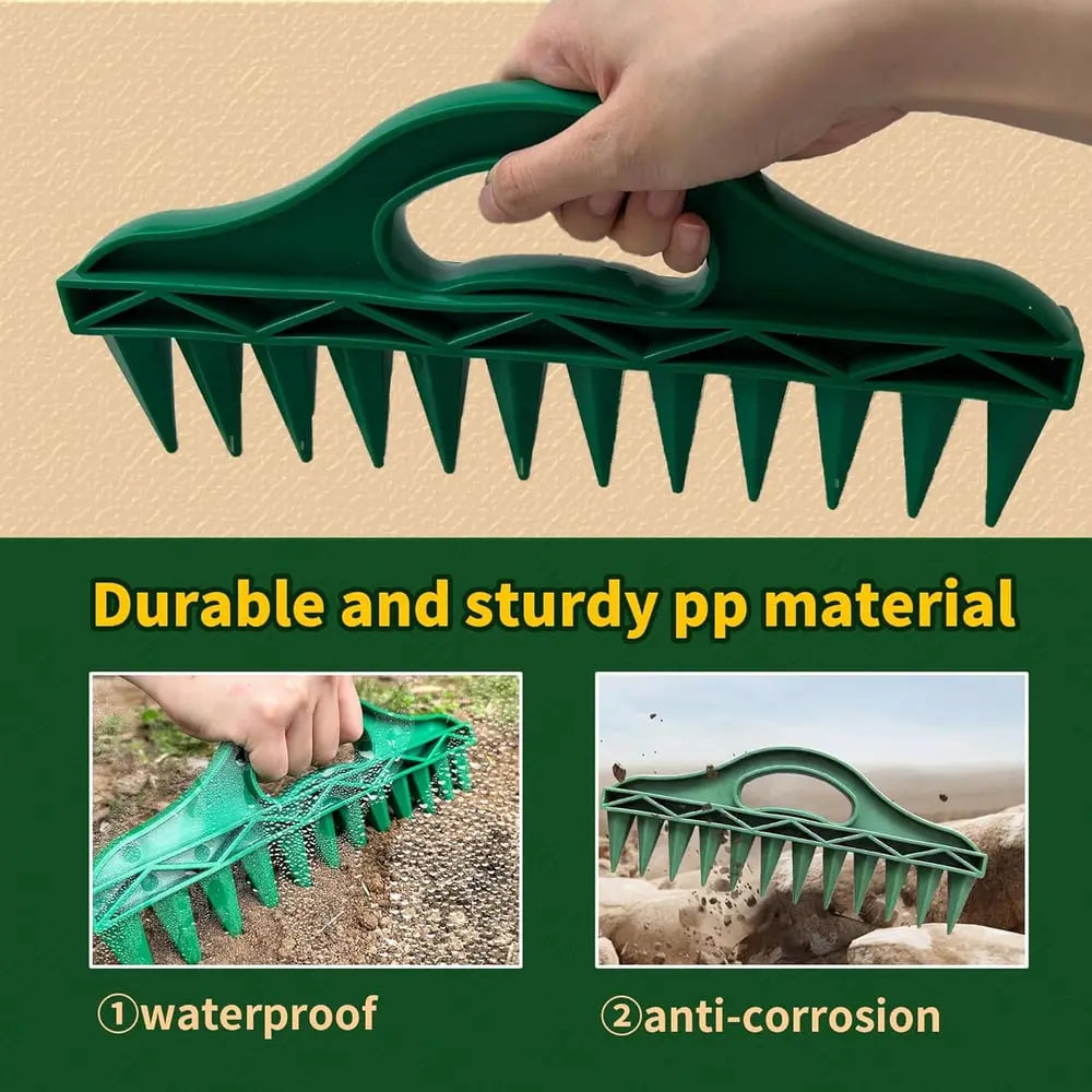 BowLift | Plant dibber with 12-hole template – Easy even seed sowing