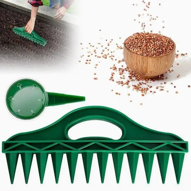 BowLift | Plant dibber with 12-hole template – Easy even seed sowing