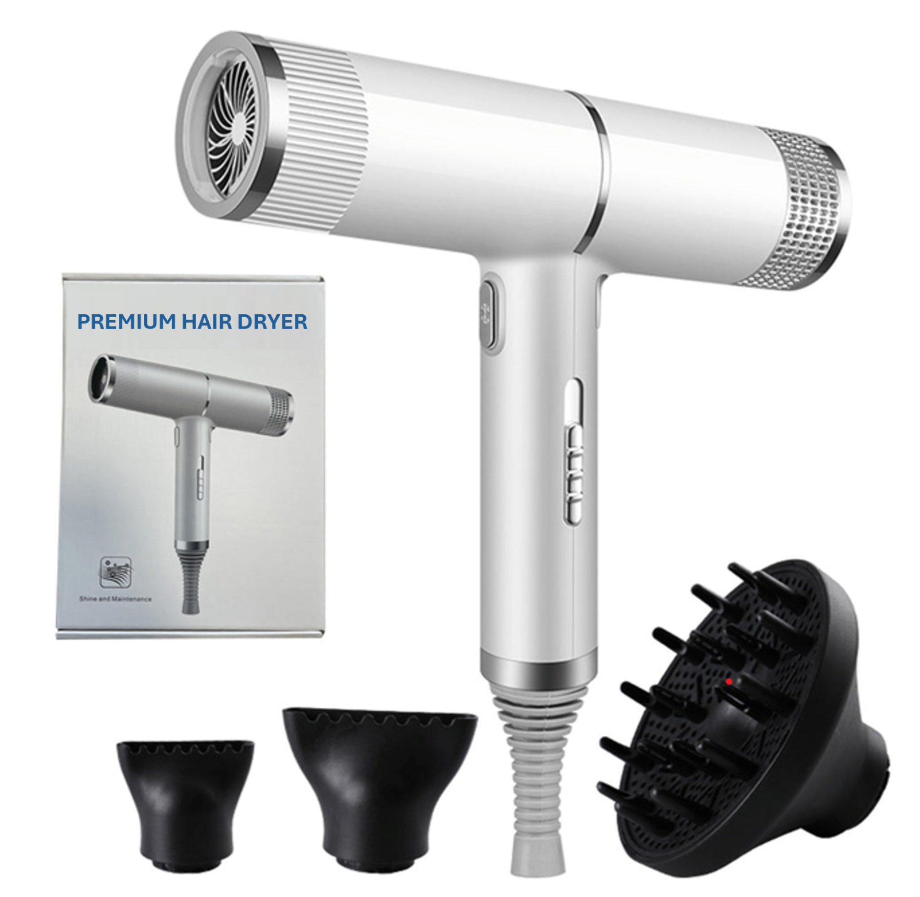 BowLift | Professional Ionic Hair Dryer | 700W, Ceramic Technology & Adjustable Speeds for Frizz-Free, Shiny Hair at Home