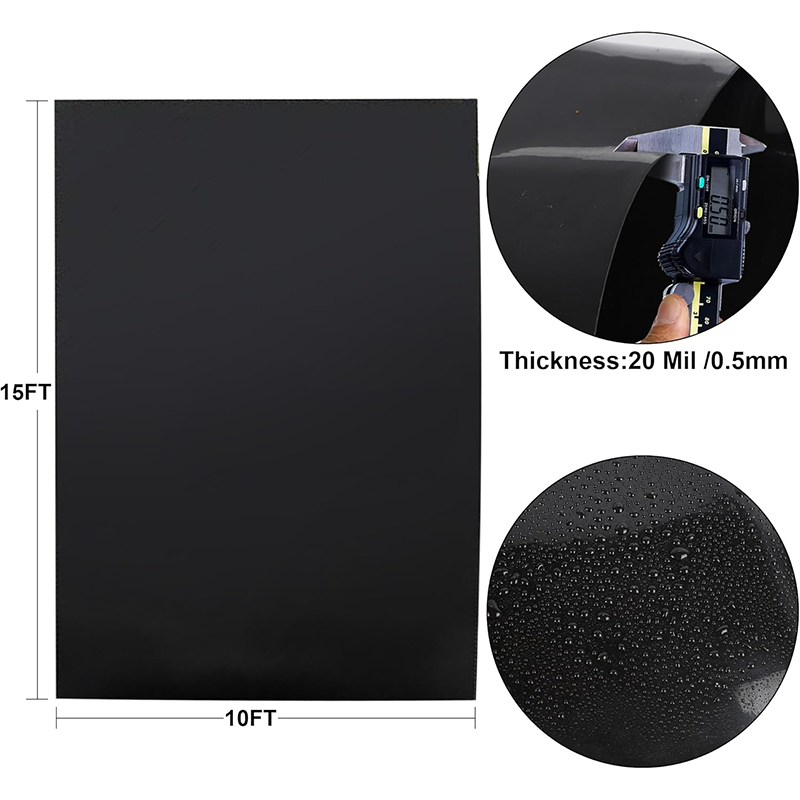 BowLift | 10 x 15ft Pond Liner, 20 Mil Fish Pond HDPE Liner, Pond Liner for Outdoor Pond, Koi Pond, Garden Fountain, Waterfall