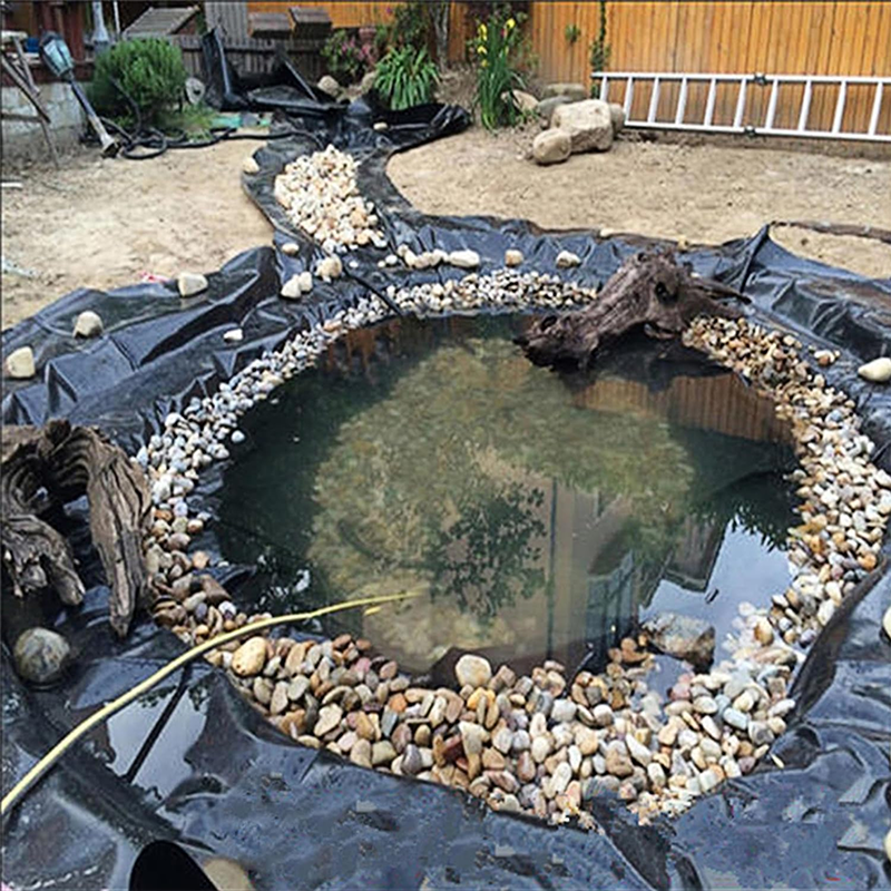 BowLift | 10 x 15ft Pond Liner, 20 Mil Fish Pond HDPE Liner, Pond Liner for Outdoor Pond, Koi Pond, Garden Fountain, Waterfall