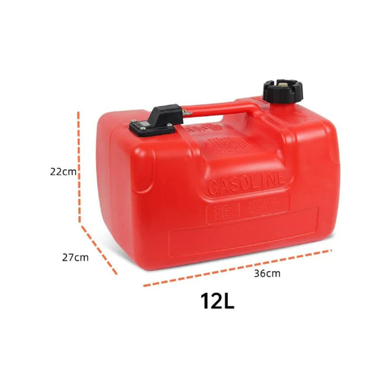 BowLift | 12L Boat Outboard Portable Fuel Tank Oil Box With Yamaha Connector Fuel Hose For Boats Yacht Engine