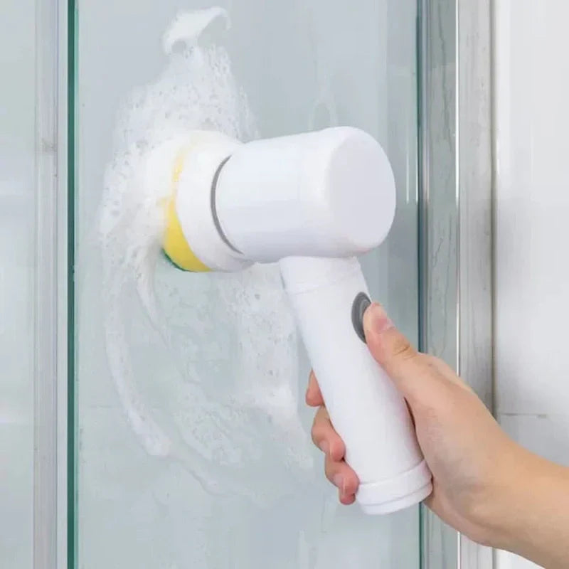 BowLift | PowerScrub | Compact Cordless Electric Scrubber with Brush Attachments