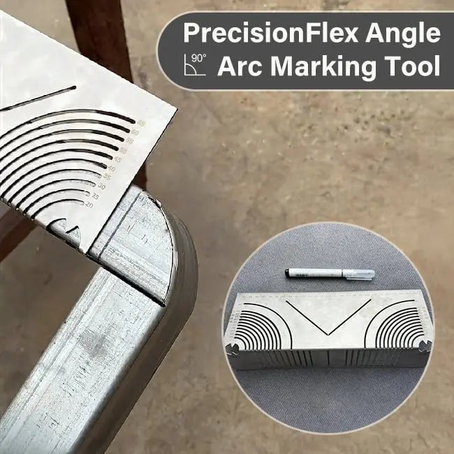 BowLift | PrecisionFlex Marking Tool — Metal Angle and Curve Measuring Tool