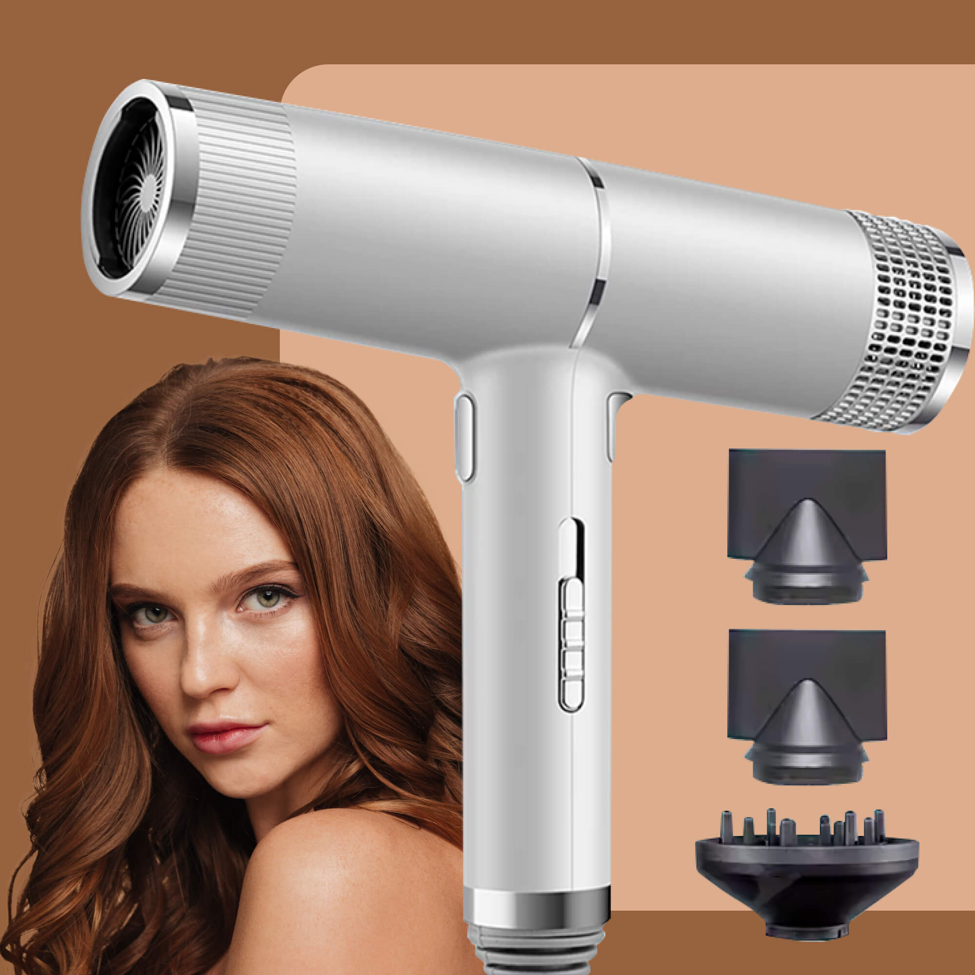 BowLift | Professional Ionic Hair Dryer | 700W, Ceramic Technology & Adjustable Speeds for Frizz-Free, Shiny Hair at Home