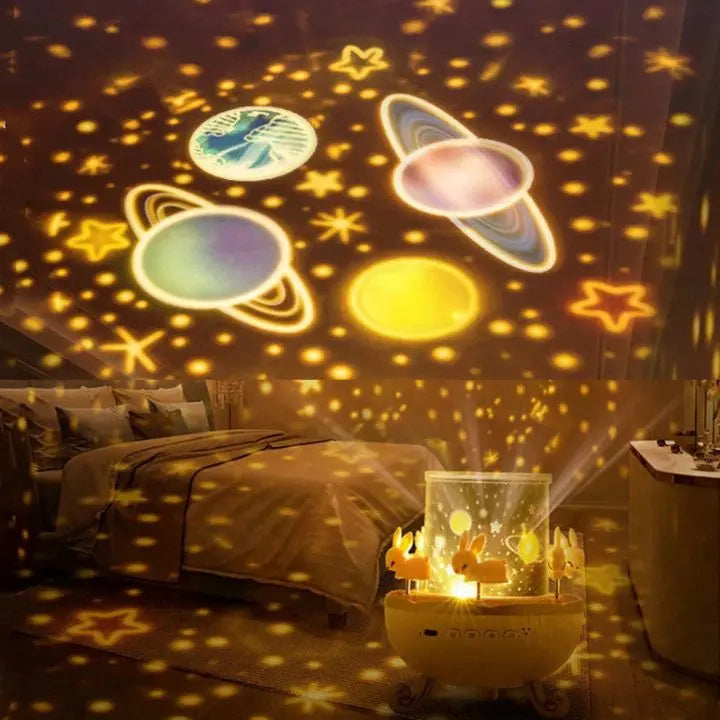 BowLift | Projector night lamp with 12 motifs & Bluetooth – For magical light moments