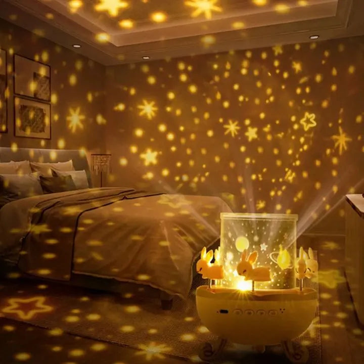 BowLift | Projector night lamp with 12 motifs & Bluetooth – For magical light moments
