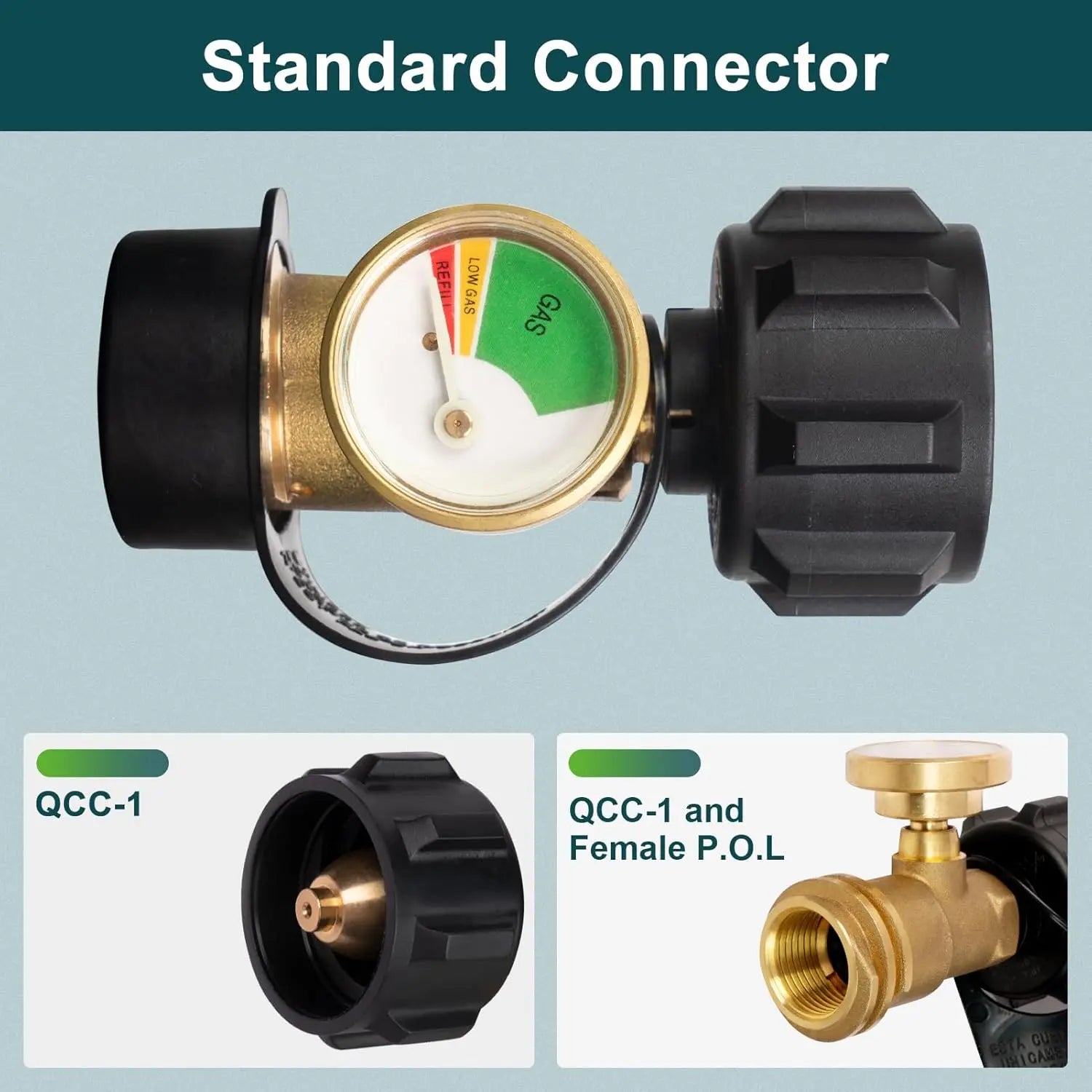 BowLift | Propane Tank Gauge with Color-Coded Display