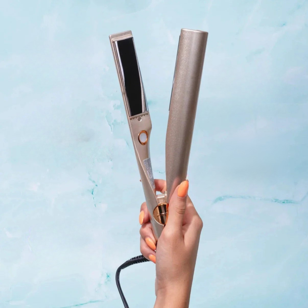 BowLift | 2 in 1 Straightener with Ceramic Plates and Temperature Control – The Best Hair Straightener for Waves, Curls, Buns