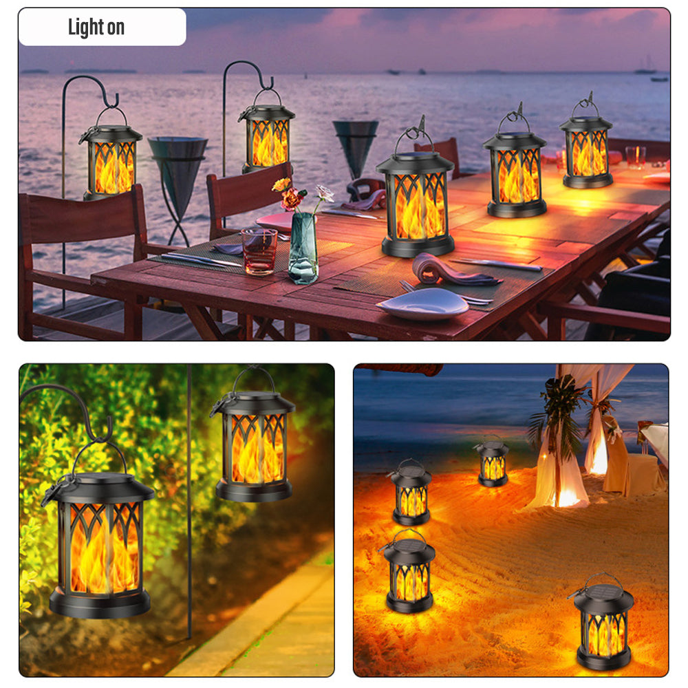 BowLift | FlameGlow™ - Hanging Solar Flame Lantern (2-Pack)
