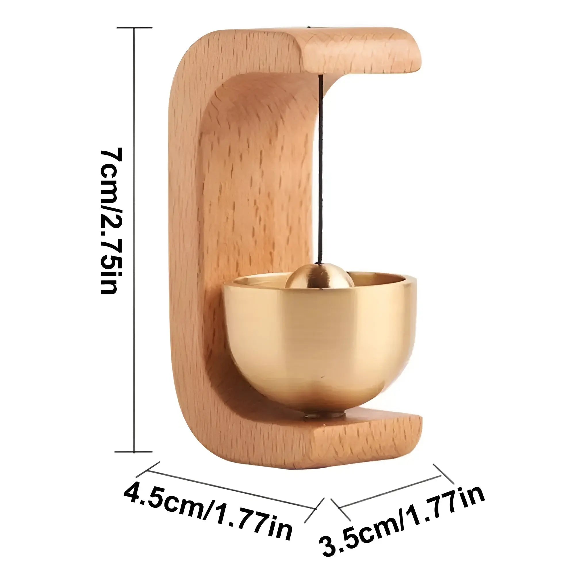 BowLift | Door bells - Melodic - Decorative wood - Japanese style - Singing bowl bell