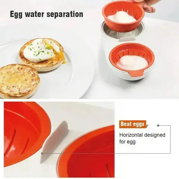 BowLift | Microwave Egg Cooker | Portable | Food-Grade Plastic | 24×11×6 cm