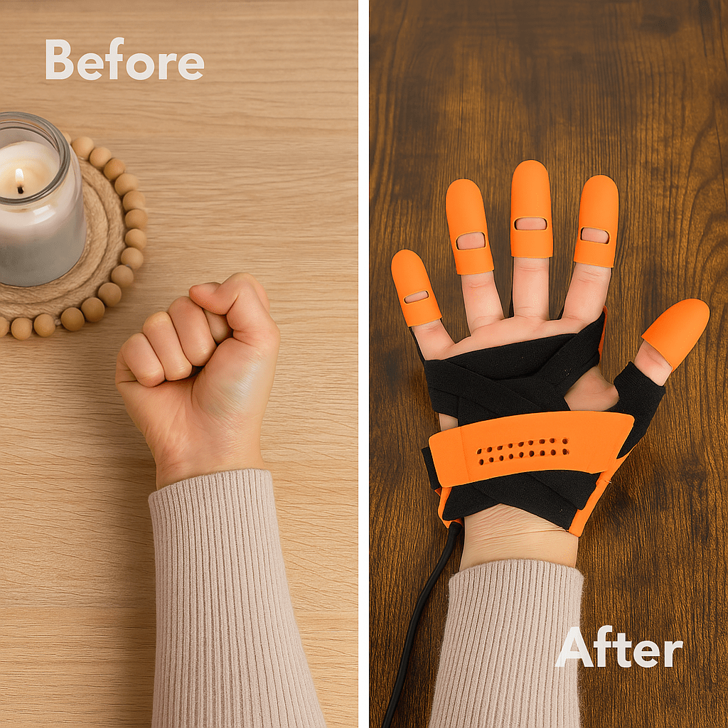 BowLift | Automatic Hand Trainer Glove for Home Rehabilitation & Strength Building
