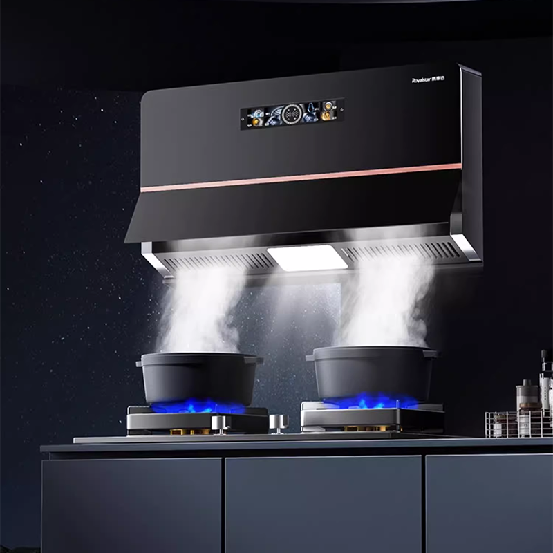 BowLift | Five-Button Somatosensory Range Hood Household Smoke Extractor Ultra-Thin Small Range Hood Top Suction Small Size Kitchen Smoke Extractor