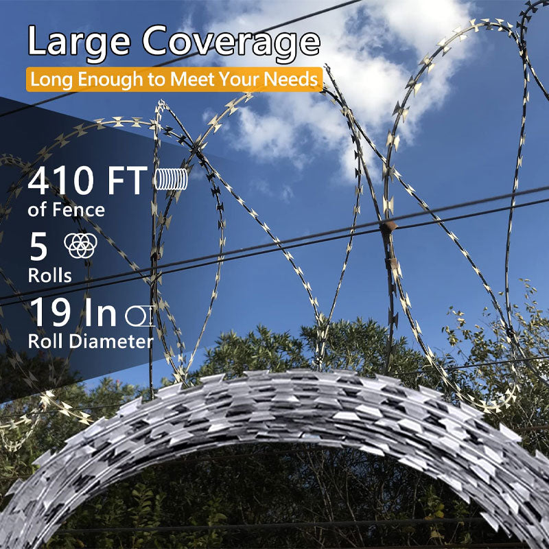 BowLift | Stainless Steel Blade, Barbed Wire Galvanized Iron, Fence Anti-Theft Anti-Climbing Anti-Theft Thorns