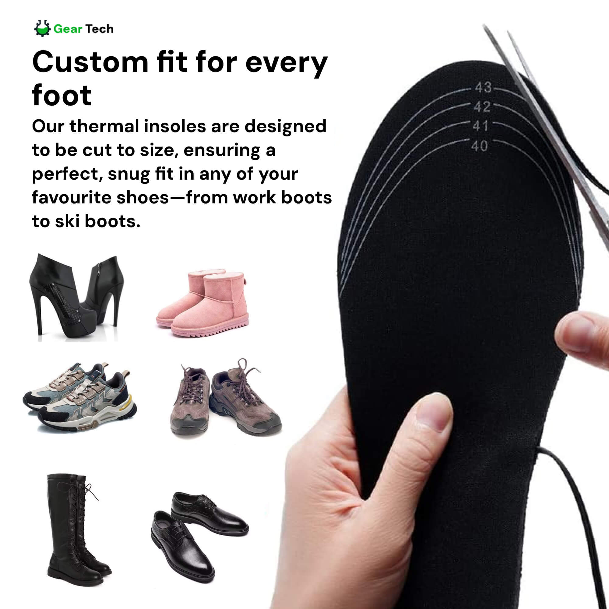 BowLift | Rechargeable Heated Insoles UK – Best Thermal Shoe Inserts for Boots, Work Boots & Everyday Winter Comfort