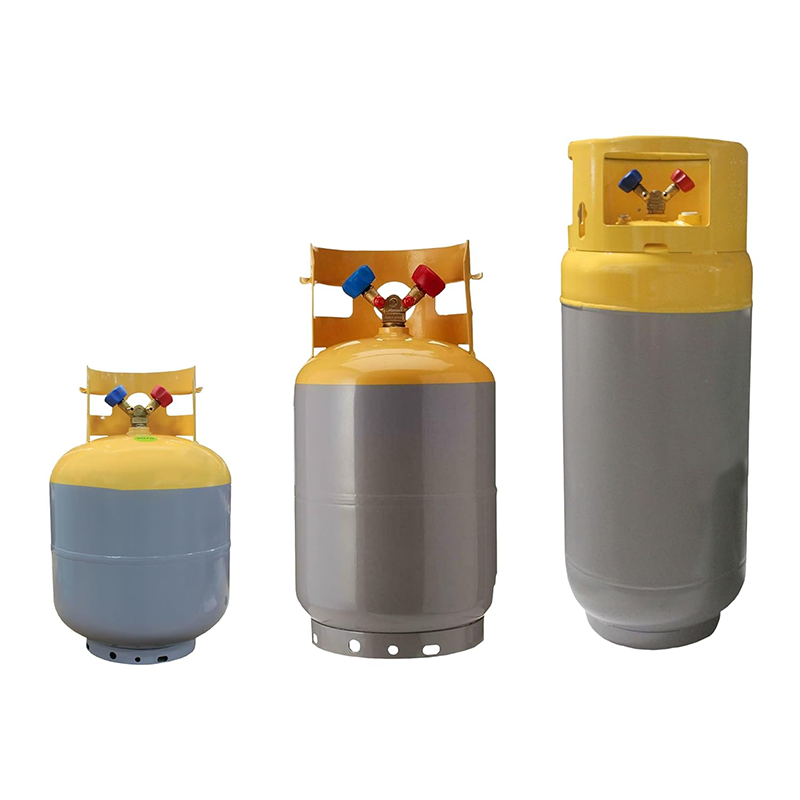 BowLift | Recovery Cylinder Refrigerant Recovery Canister, Collar Design for Easy Operation, 3/4" NPT Opening Powder Coated Pre-Charged Recovery Cylinder HVAC for CFC, HFC, HCFC, 50LB