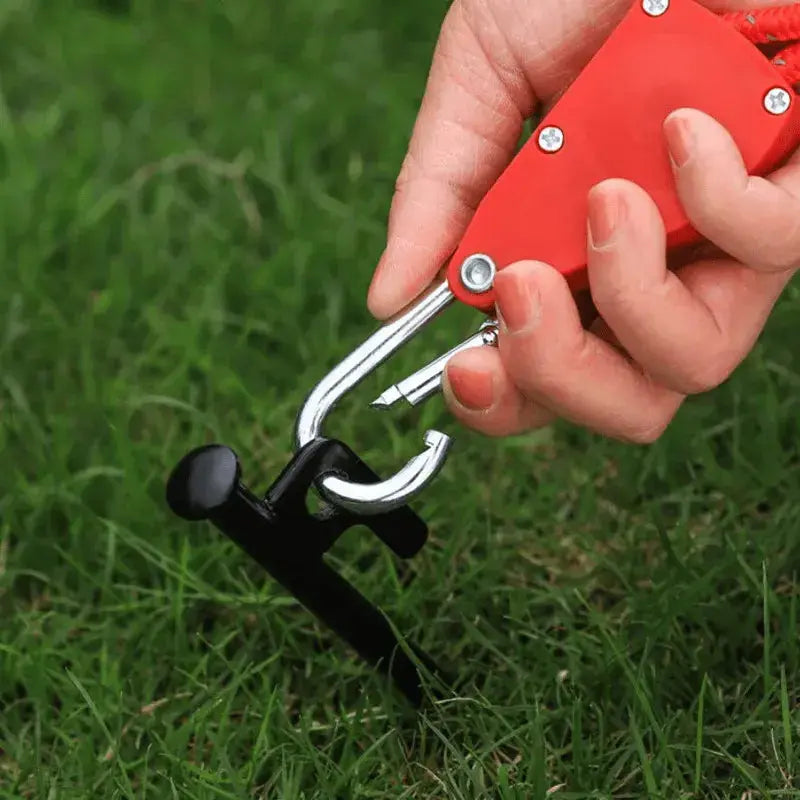 BowLift | Windproof Outdoor Rope – 5 m Reflective Nylon with Carabiner