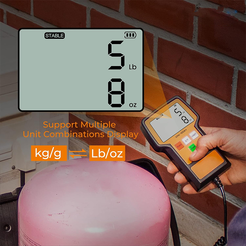 BowLift | 220Lbs Refrigerant Scale Electronic Freon Charging Recovery Weight Scale for HVAC with Case