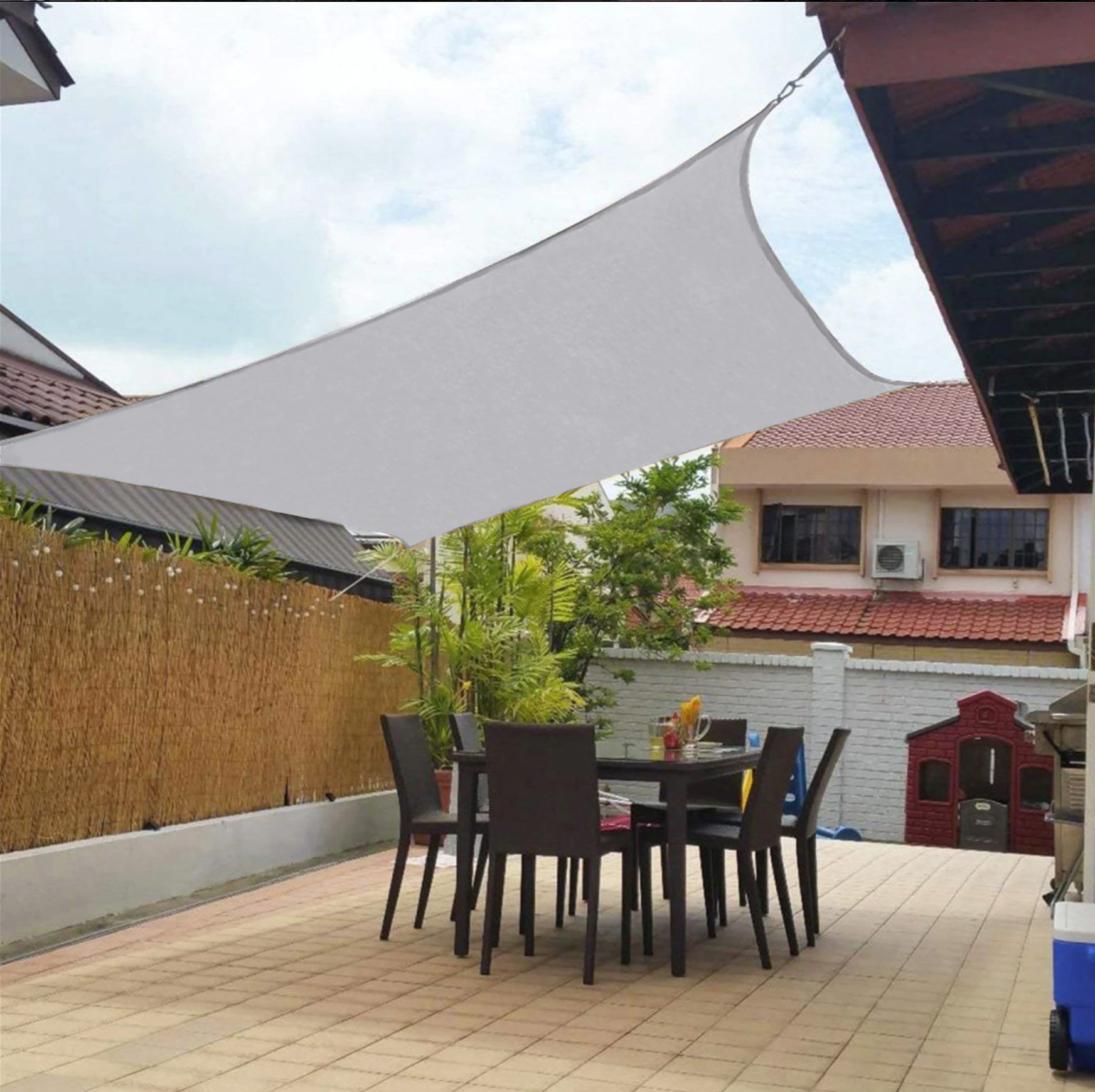 BowLift | Luxury sunshade – water-repellent – protective for balcony and garden – shade cloth