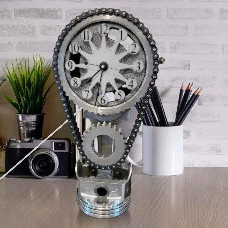 BowLift | Watch chain with movement - Silent rotating table clock