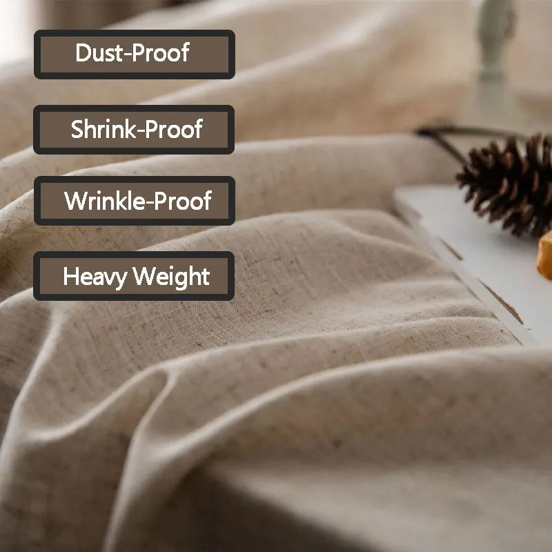 BowLift | 2023 Cotton-Linen Tablecloth with Tassels, Rectangular Tablecloth for Dining Table, Coffee-Tea Tablecloths, Wedding Easter Decoration