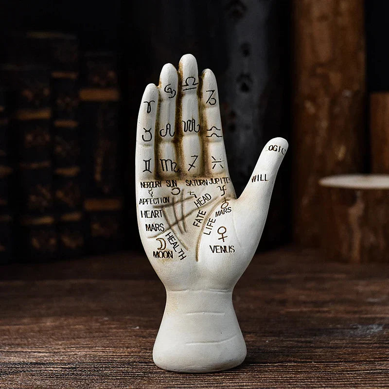 BowLift | Zodiac Symbols Mystic Palmistry Hand Sculpture