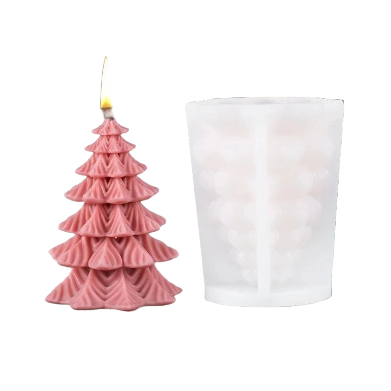 BowLift | Elegant 3D Candle Silicone Mold with Decorative Pattern