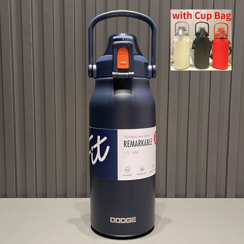 BowLift | Stainless Steel Built-in Straw Camping Thermos