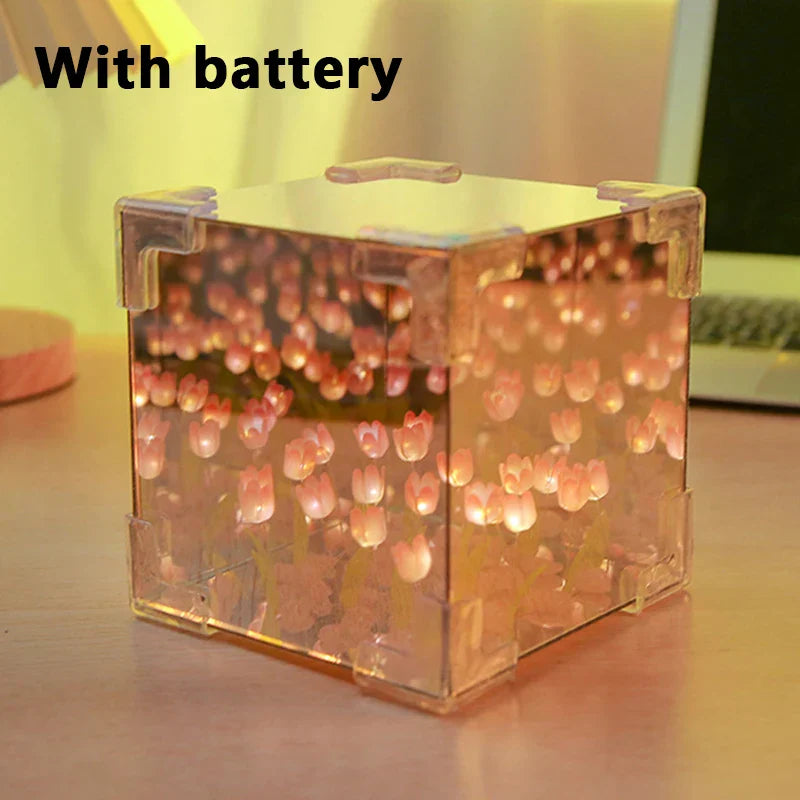 BowLift | Illuminated Tulip Elegance Mirror Lamp