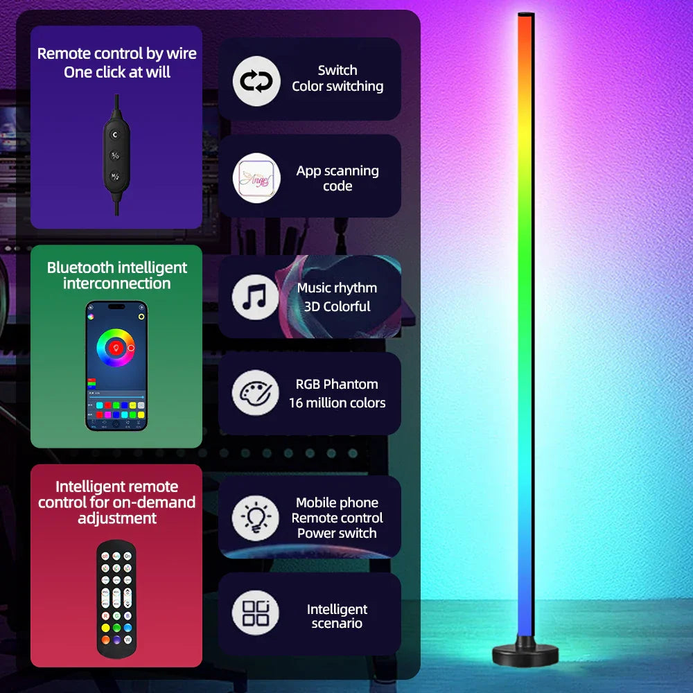 BowLift | Smart RGB LED Floor Lamp