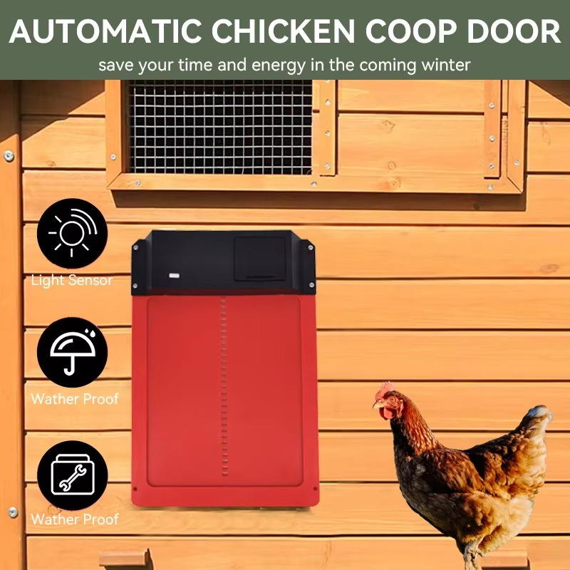 BowLift | Smart Automatic Chicken Coop Door Opener with Light Sensor and Waterproof Design