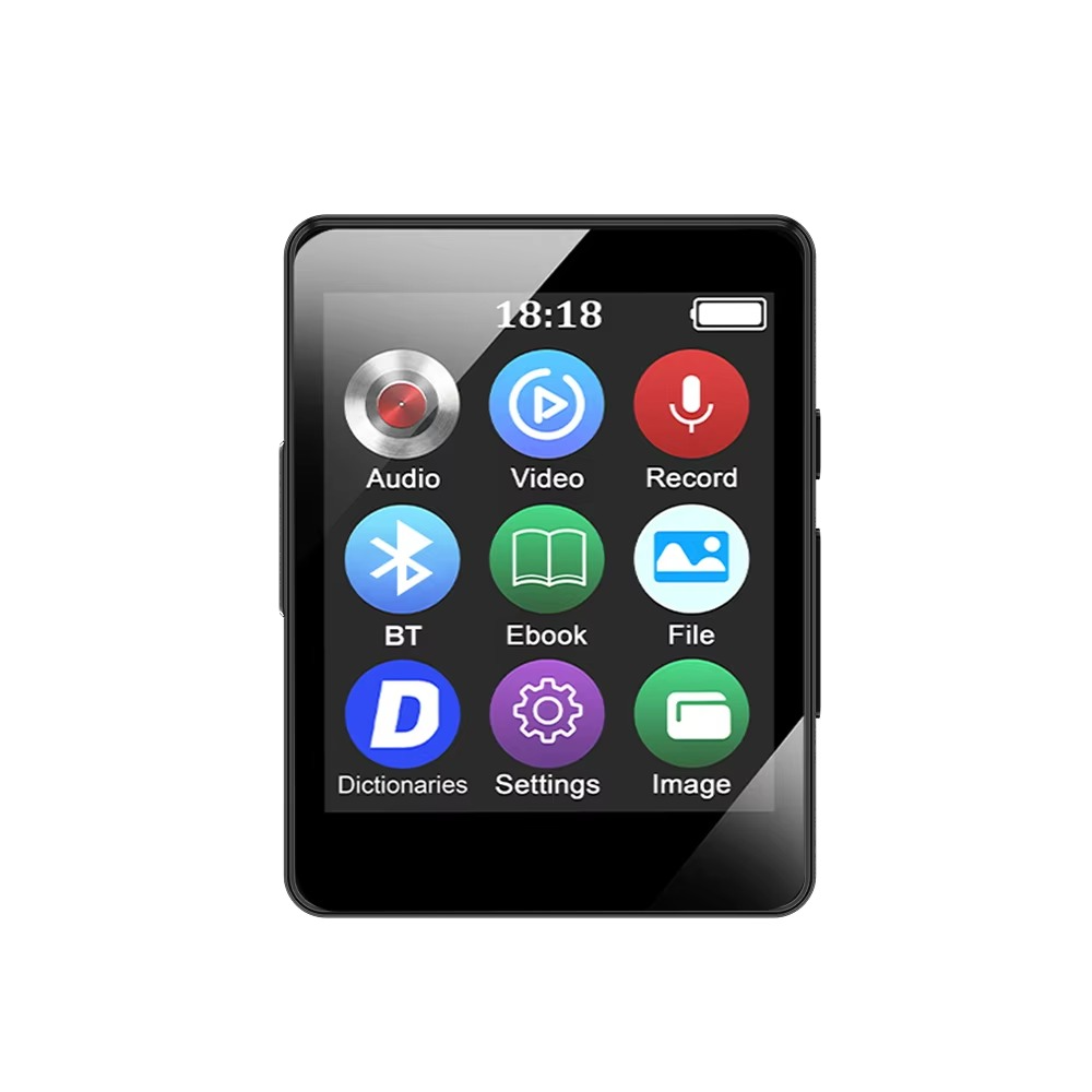 BowLift | Portable Bluetooth MP3 Player with HiFi Stereo, Mini MP4 Video Playback, LED Screen and Voice Recording