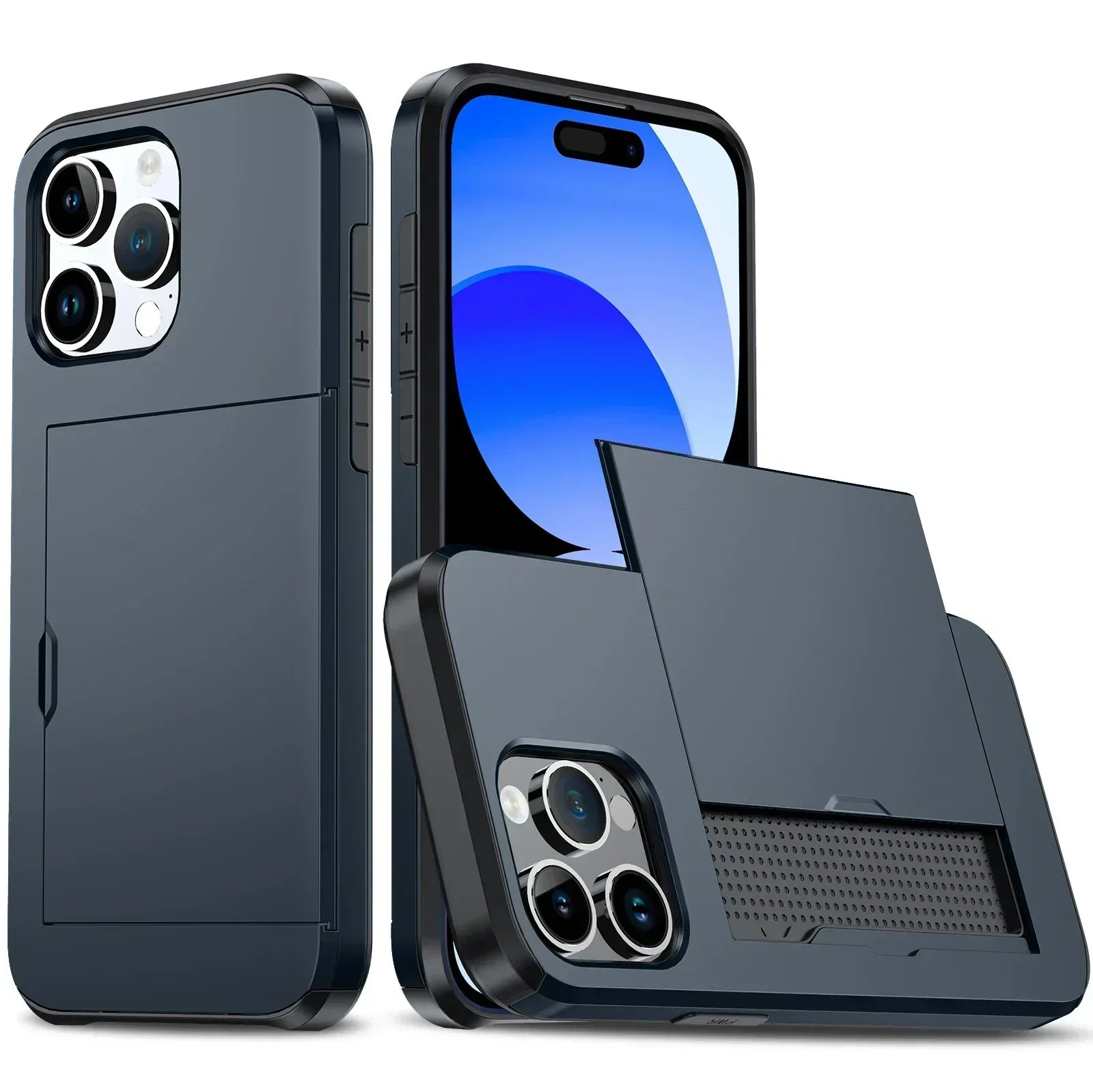 BowLift | LuxShield iPhone Case with Card Holder | Slim Design | Card Storage | Protection & Style