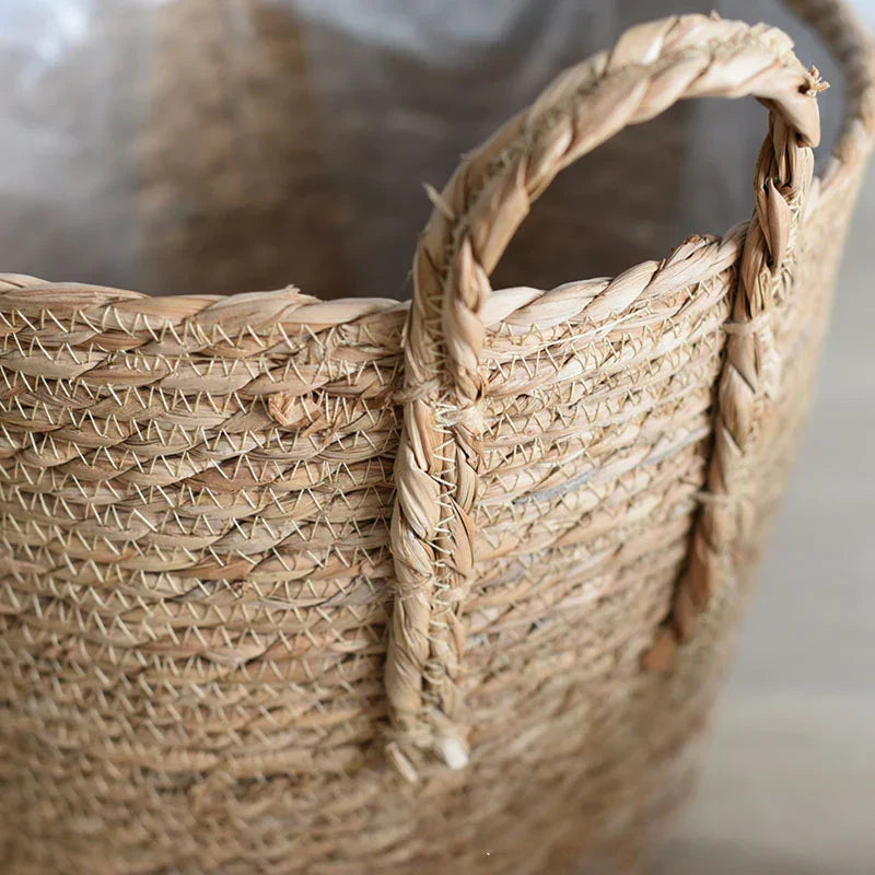 BowLift | Fibrano Flower Pot Braided | Made of Natural Fibers | Boho & Country Style | 2 Sizes