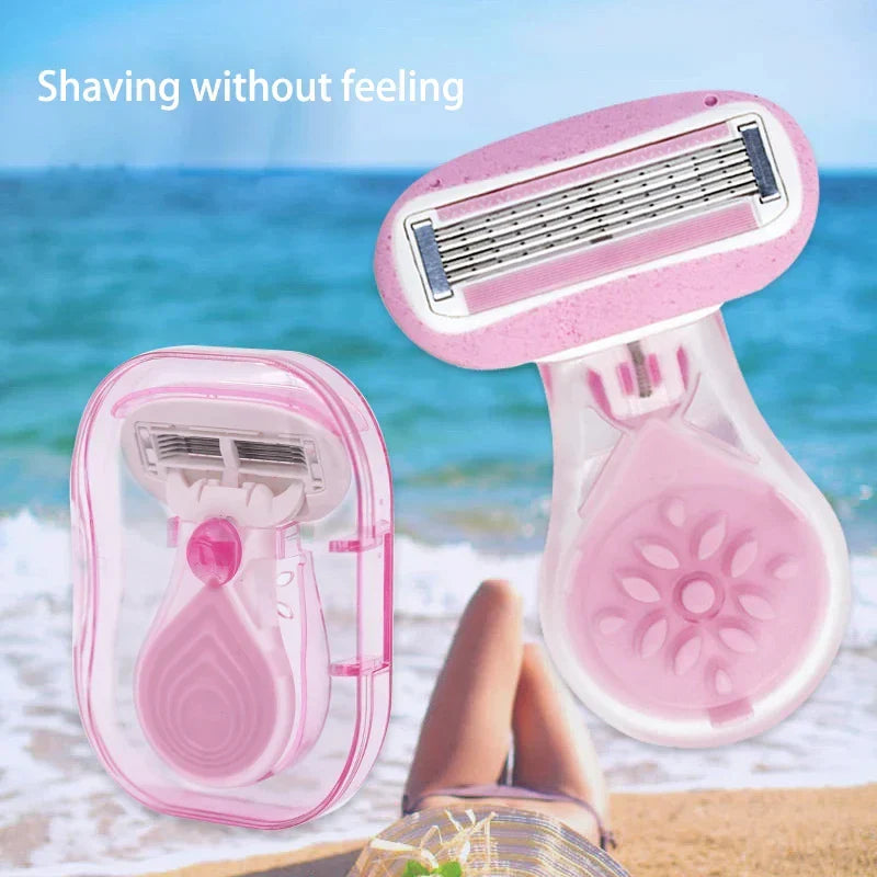 BowLift | Compact Pink Lady Protective Razor Set