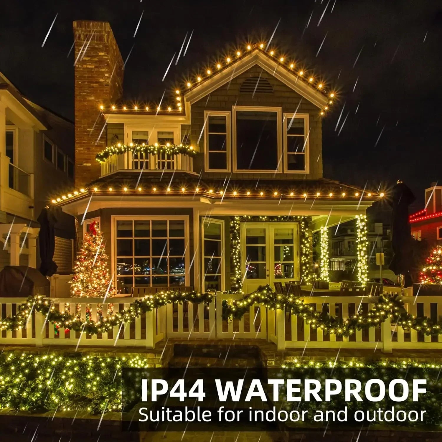 BowLift | LED Firework String Lights Ignisia | With Remote Control | 30–75 m | 900–2000 LEDs | IP65 Waterproof | For Christmas, Halloween & Celebrations