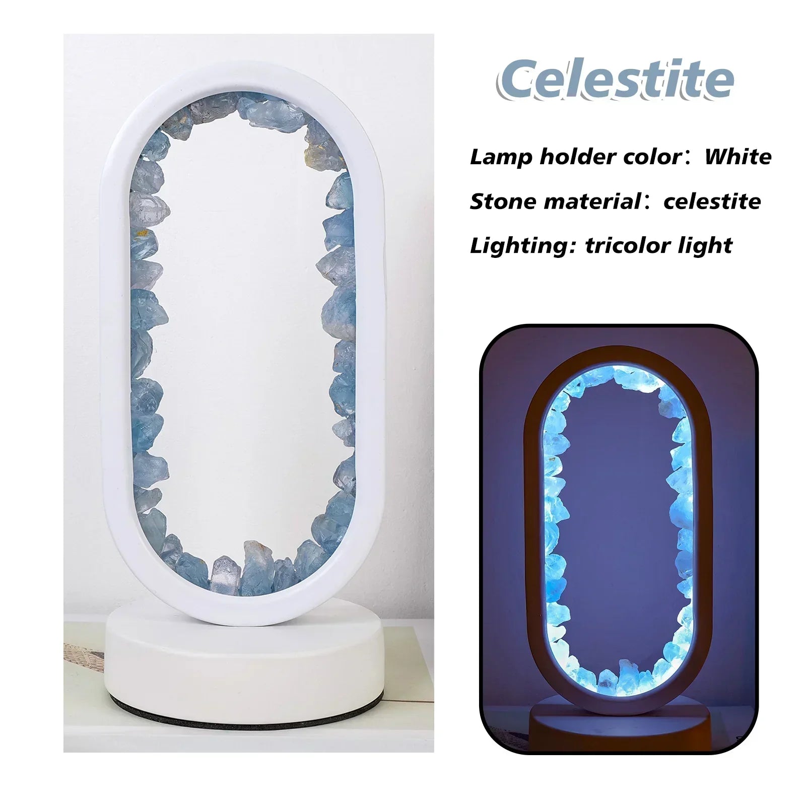 BowLift | AuraStone | Natural Calming Amethyst Serenity Lamp