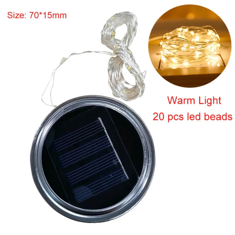 BowLift | GlowJar Solar Deck Lights | Solar Powered | Warm White LED Fairy Lights | For Garden & Balcony