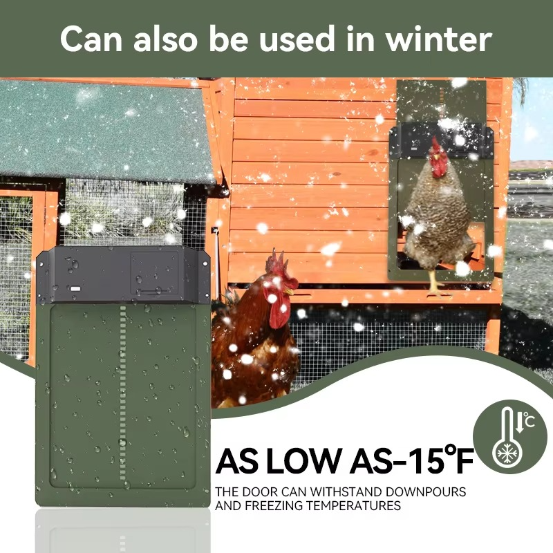 BowLift | Smart Automatic Chicken Coop Door Opener with Light Sensor and Waterproof Design