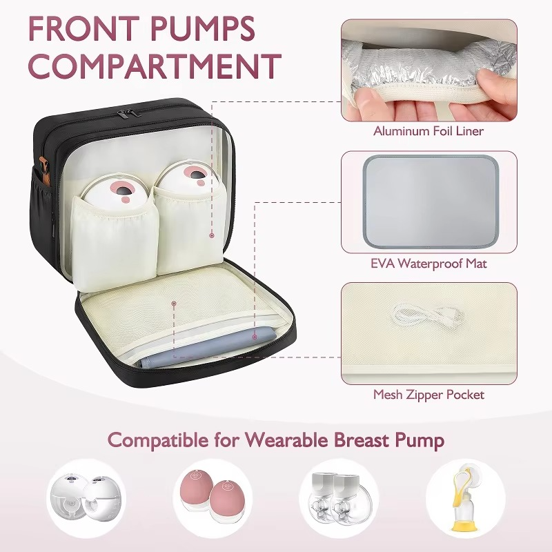 BowLift | Detachable Breast Pump Bag With Insulated Pockets And Multiple Compartments